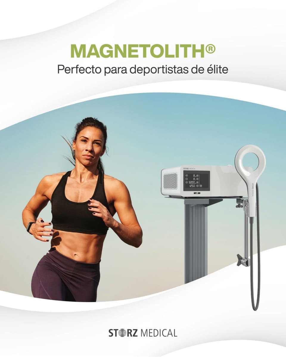 Mujer corriendo, representando a deportistas de élite beneficiándose del tratamiento de magnetoterapia.