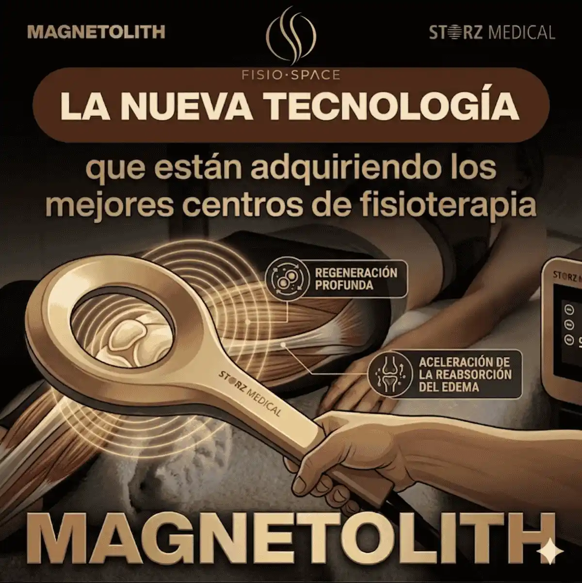 Tratamiento con Magnetolith de un edema óseo de rodilla en FisioSpace Madrid